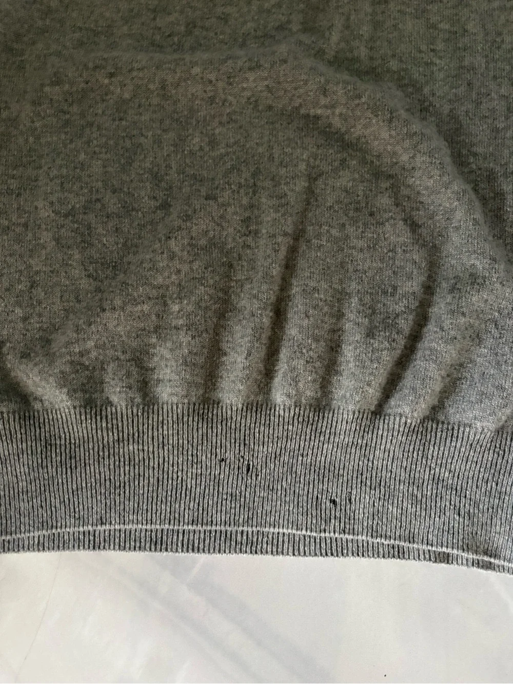 Men's Grey Half-Zip Cashmere Sweater